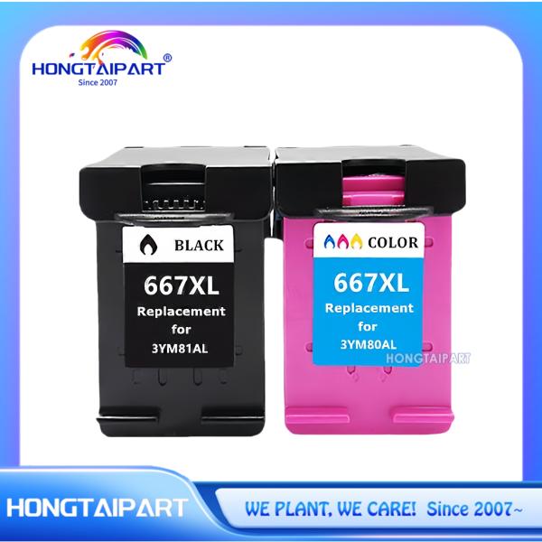 Ink Cartridge 3YM81AL 3YM80AL 667XL 667 For HP DeskJet Ink Advantage 1275 2374
