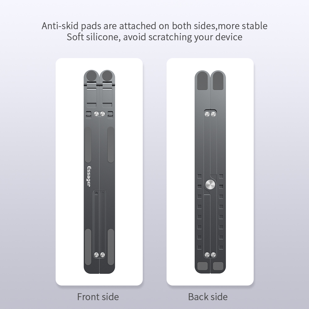Adjustable Aluminum Laptop Stand Foldable Waterproof At Office Home Trip