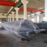 Flexible Boat Salvage Airbags , Cylindrical Natural Rubber Ship Airbag