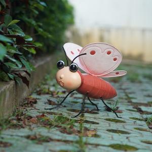 Wholesale Colourful Metal Bee Garden Ornaments Multiple Metal Bee Yard Art Customized from china suppliers