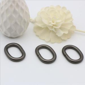 Wholesale Hot sell popular gunmetal color 25.3 mm oval iron ring for handbag leather straps accessories from china suppliers