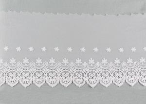Wholesale Embroidered Nylon Dying Lace Fabric Bilateral Symmetry Lace For Wedding Dresses from china suppliers