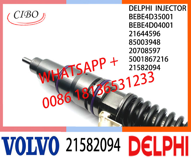 Fuel Diesel Injector 21582094 BEBE4D35001 BEBE4D04001 21644596 85003948 20708597 E3.18 for REN-AULTT MD11 EURO 3 LOW POWER