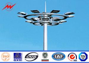 Wholesale 6-15m Galvanized Steel High Mast Light Pole , Outdoor Lighting Pole For Damman Seaport from china suppliers