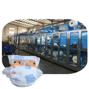 Wholesale 40m Length 0.8Mpa PE Film Diaper Production Machine , Baby Diaper Manufacturing Machine from china suppliers