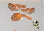 Wabi-sabi style rope chandelier simple creative bedroom living room lamp hand