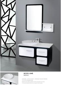 Wholesale Balck / White modern floating bathroom vanities wall mount soft closer with drawer from china suppliers