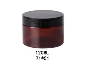 Wholesale 120ml Clear PET Face Cream Jars Neck Size 51mm Modern Cosmetic Packaging from china suppliers