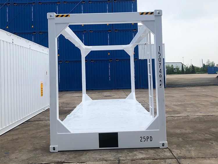 Steel or Plywood Floor 27ft DNV 2.7-1 Standard Heavy Duty Offshore Container Lifting Frame Skid Baskets