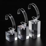 Wholesale Clear Round Acrylic Watch Display Stand for Smartwatches in Mall