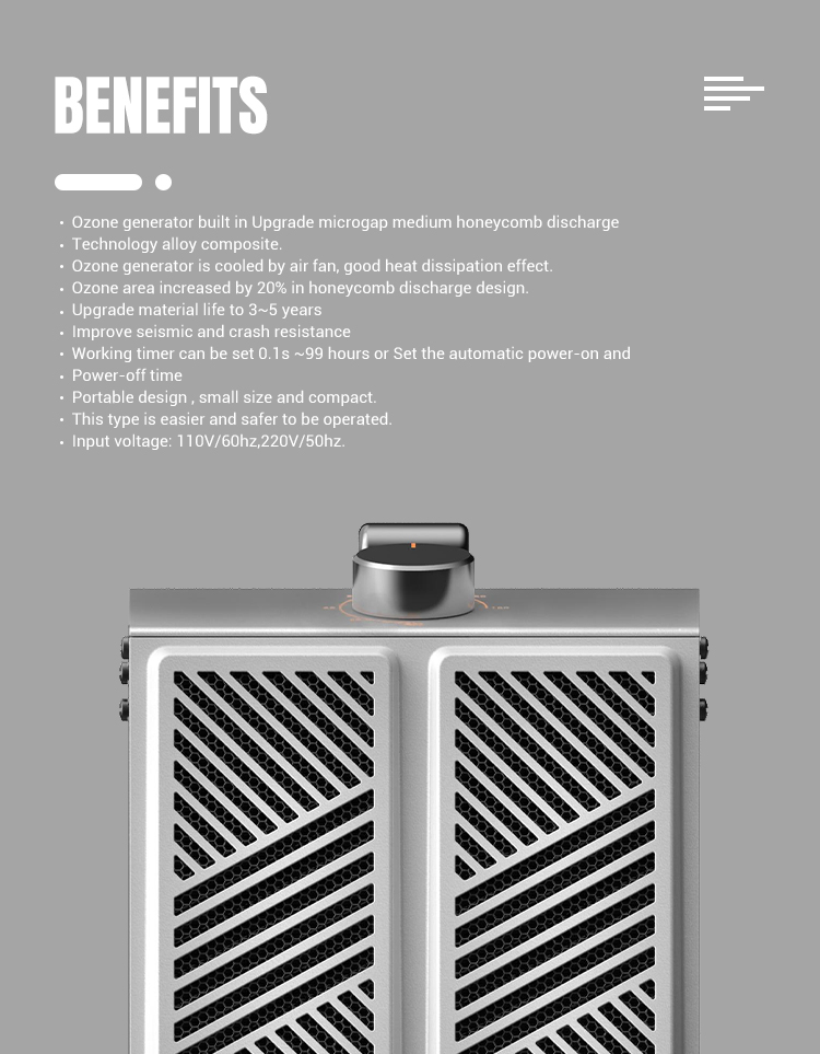 Industrial Ozone Generator Air Purifier UV Light 35000mg/H Ozone Deodorizer Machine