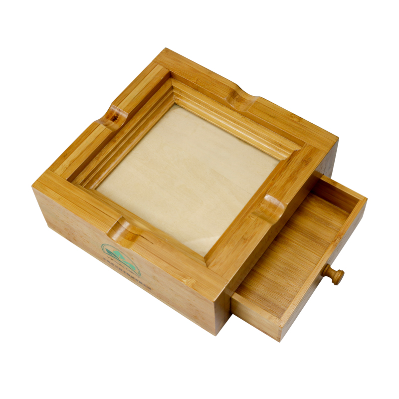 Factory Direct Wooden Ashtray With Storage Case Box Burn Resistant For Home Office Hotel Restaurant