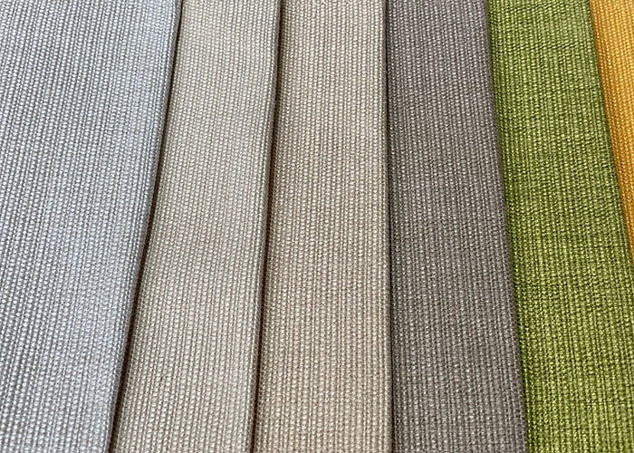 Colorful Linen Sofa Fabric , 280cm Polyester Blend Upholstery Fabric
