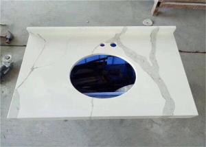 Wholesale Calacatta Quartz Stone Prefab Bathroom Vanity Tops For Home Building from china suppliers