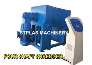 Wholesale Multipurpose Four Shaft Shredder , Fridge / Barrel / Plastic Bottle Shredder Machine from china suppliers