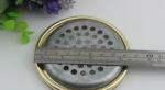 Supply Leather ladies Handbag Metal Round Shape Lid Decorative Light Gold
