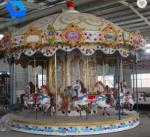 Fashion Classic Fairground Rides , Luxury Amusement Park Carousel For Children