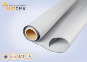Wholesale Thermal Insulation Fabric Polyurethane Coated Fiberglass Fabric M0 Smoke Barrier Fabric 0.43mm from china suppliers