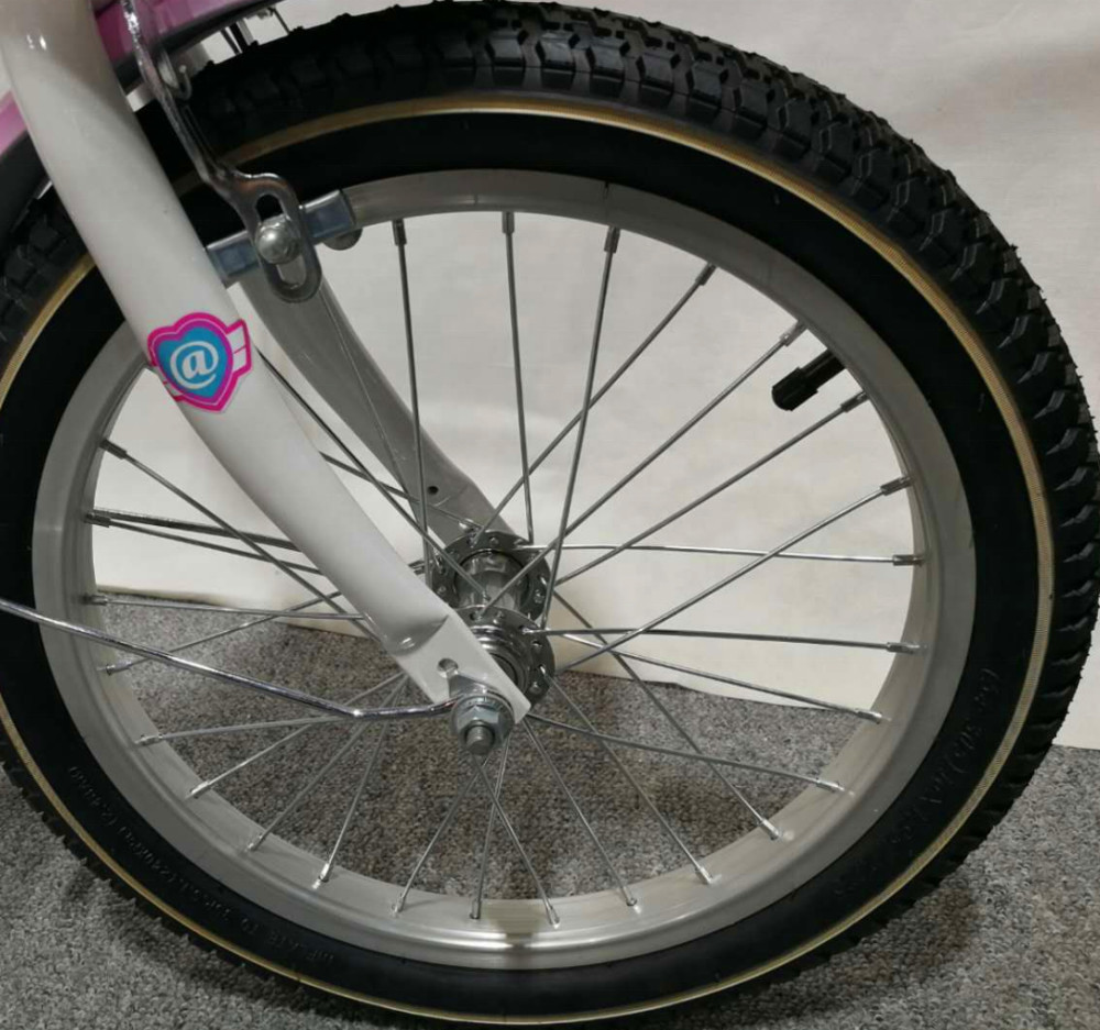 Heart Shape Pedal Childrens Training Wheel Bikes 16 Inch Balance Bike Pink