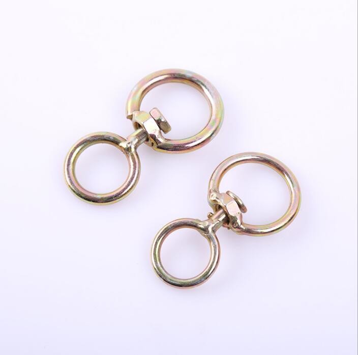 Q235 Steel Wire Rod Metal Swivel Hook in Galvanized Surface (3.5cm~6.5cm)