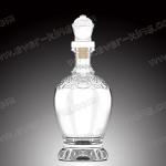 Heavy Base Luxury 1500g 1 Liter Glass Liquor Bottles