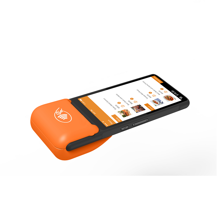 Contactless Card Payment Handheld Android 11 Pos Terminal With 40mm Ticket Printer
