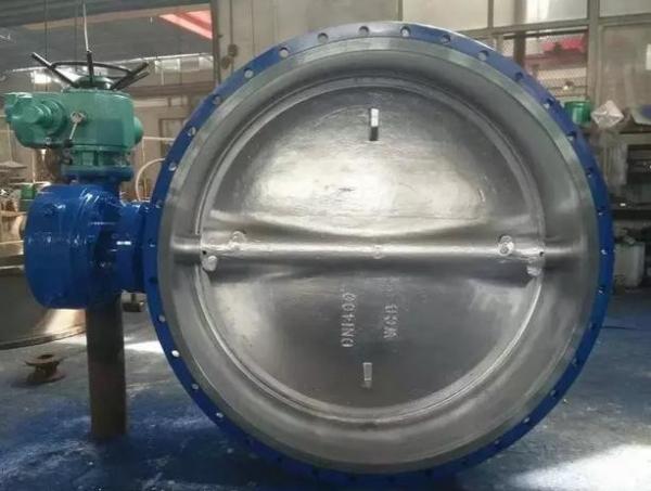 DN1400 WCB Material Eccentric Butterfly Valve with RF Flange Connection