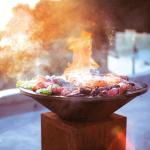 Custom Logo Bbq Camping Grill Outdoor Corten Steel BBQ Grill