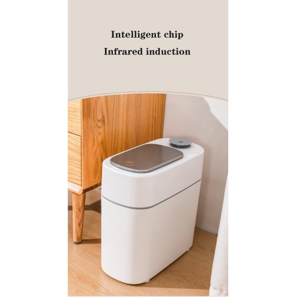 Large Capacity Household Bathroom Aromatherapy Antibacterial Narrow Slit Induction Spray Storage Bucket Waste Bins Trash Can