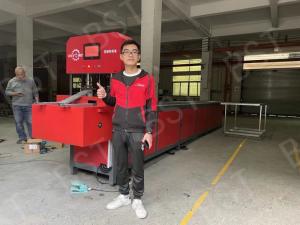 Wholesale 80Kn Round Steel Tube Hole Punching Machine For Warehouse Storage Shelf from china suppliers