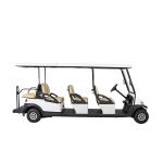 48V 8 Seats Battery Powered Electric Golf Sightseeing Shuttle Bus With Curtise