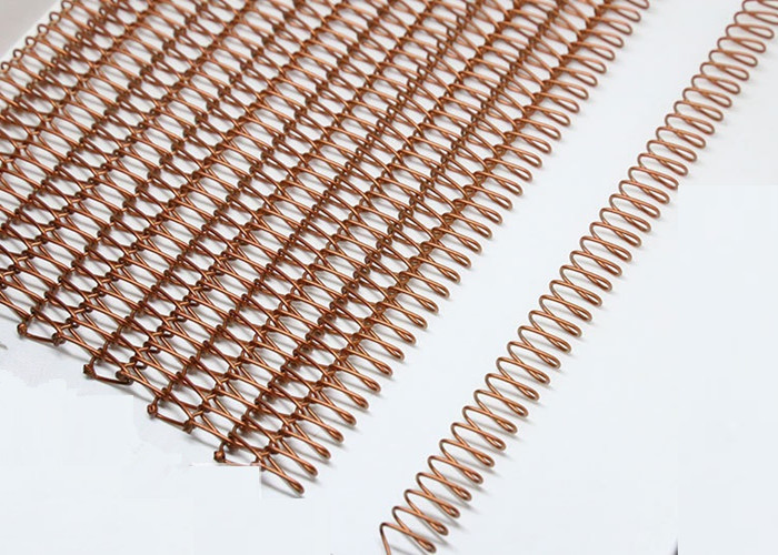 Spiral Weave Mesh Type Shopping Mall Ceiling Panel With Install Parts 950x4880mm