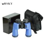 Waterproof 24mm Eye Relief Binoculars Wide View / Blue 7x50 Bird Watching
