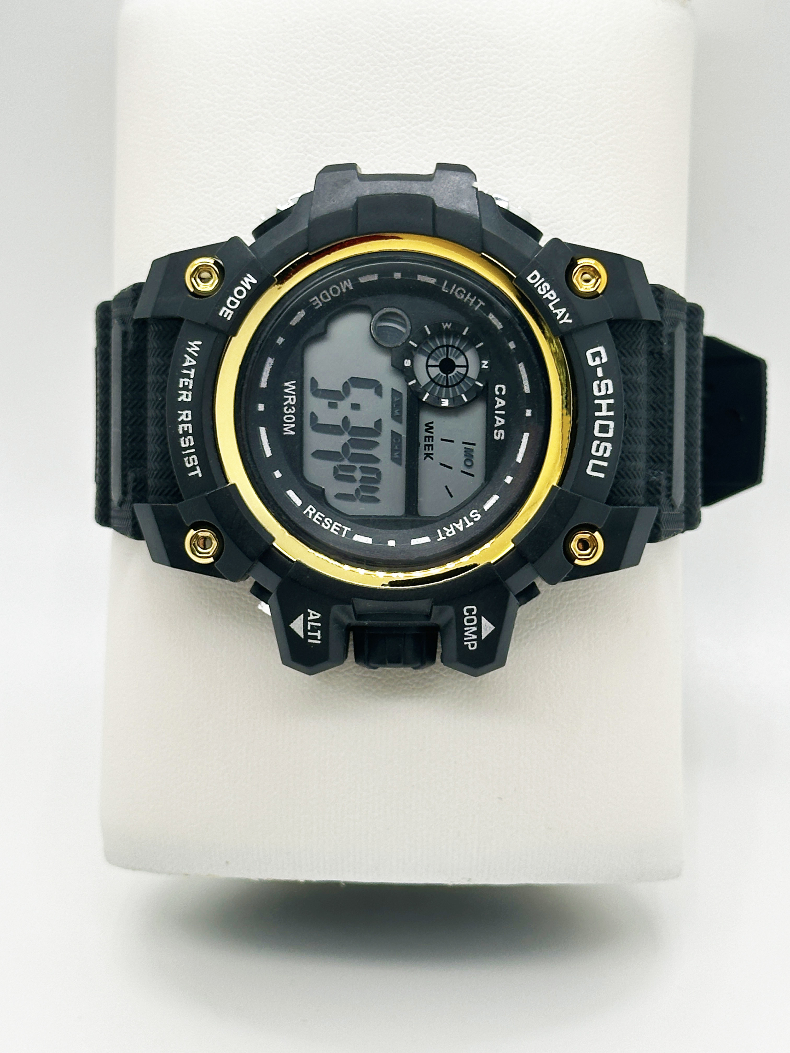 Silicone Band Digital Men Quartz Watch Sports Chronograph Watches