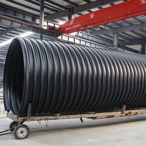 Wholesale 100 Ft Polyethylene Corrugated Drainage Tubing Corrugated Perforated Pipe Dn300mm Sn8 HDPE from china suppliers