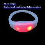 LED FlashingSilicone Bracelet Sensor Sound Activated Light Up Wristband Sound