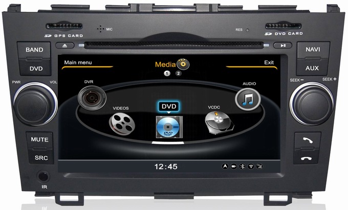 Ouchuangbo GPS DVD Radio for Honda CRV 2007-2011 Wifi DVR Audio Video Player S100 Platform