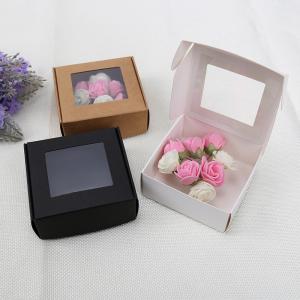 Wholesale Factory Customized Logo Eco-Friendly Flower Gift Cake Paper Box Baked Food Packaging Box With Window from china suppliers