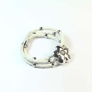 Wholesale Europ American Fashion Trendy Stainless Steel Geniune PU Leather Bracelet Bangle LBL282 from china suppliers