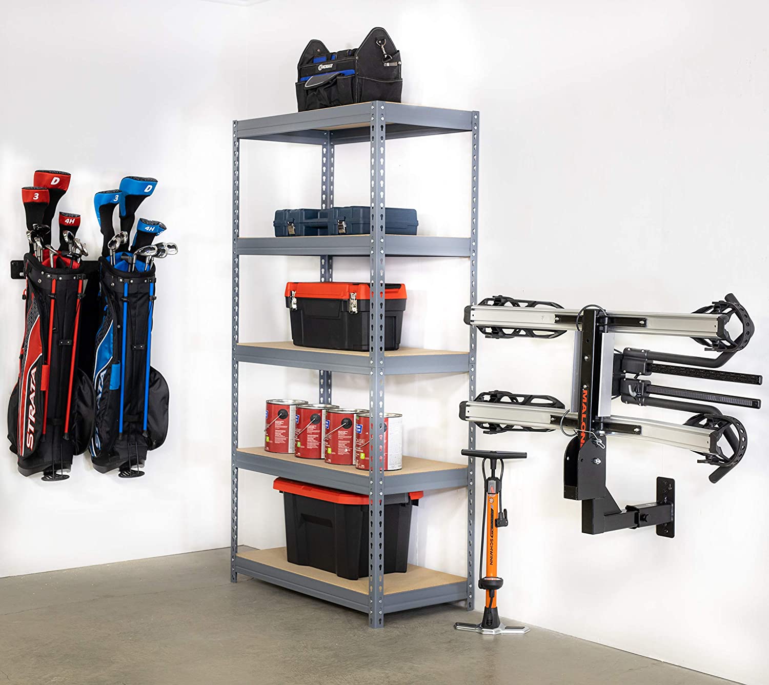 Load Capacity 50kg Hitch Wall Mount Bike Rack Trailer Hitch Carrier Storage Bracket