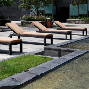 Wholesale Poolside Sun Lounger Chair Luxury Outdoor Furniture for Ultimate Poolside Relaxation from china suppliers