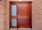 Elegant Modern Solid Wood Entrance Doors , Solid Wood Interior Doors With Glass