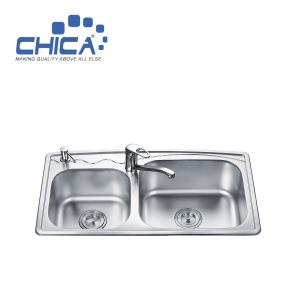 Wholesale SUS304 Stainless Steel Kitchen Sink Press Kitchen Sink Double Bowl Kitchen Sink For RV from china suppliers