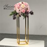 Factory wholesale event home decor aisle metal wedding flower stand for