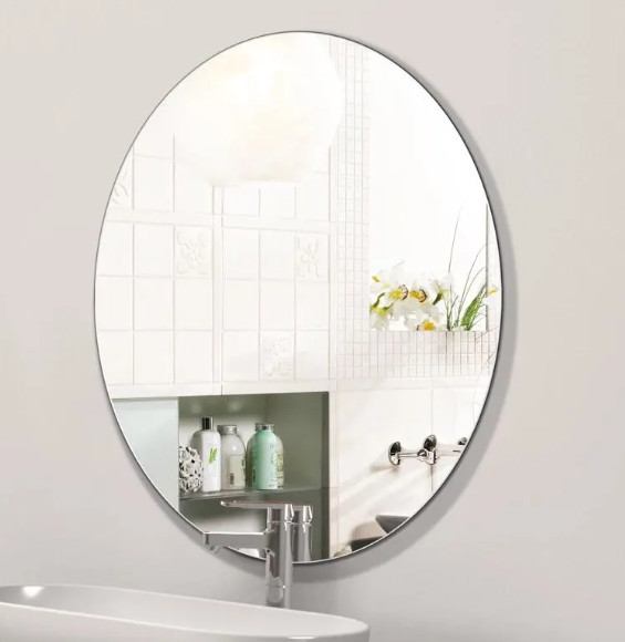 Home Decoration Furniture Bathroom Wall Mirror Glass with Latest Style