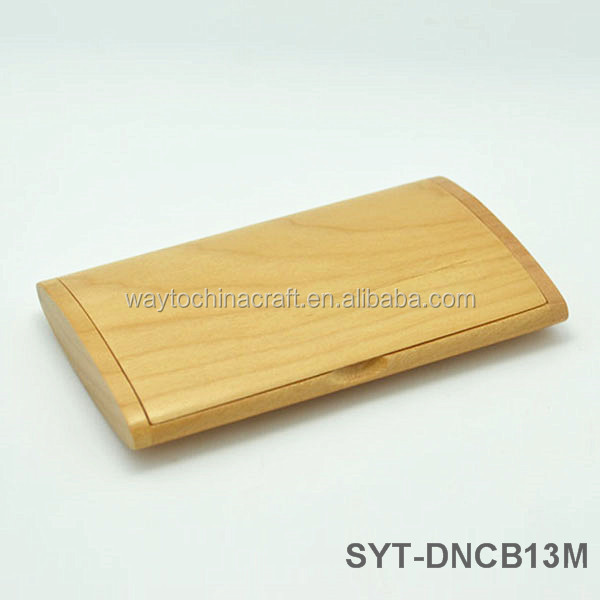 High End Maple Wood Business Card Holder for Business Gift
