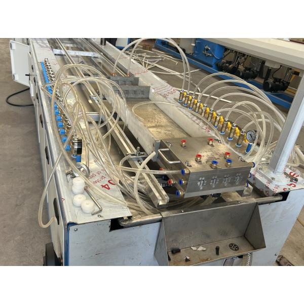 Conical Double Twin Screw Plastic Baseboard Extrusion PVC Skirting Profiles Extruder Production Line Making Machine