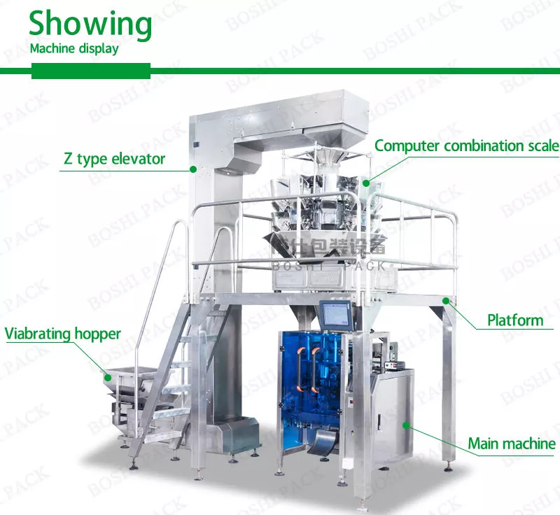 Vertical Automatic Ice Cube Packing Machine 500G 1000G 2000G
