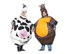 Entertainment Cute Inflatable Outdoor Toys Bull Cow Suit Blow Up Cow Costume