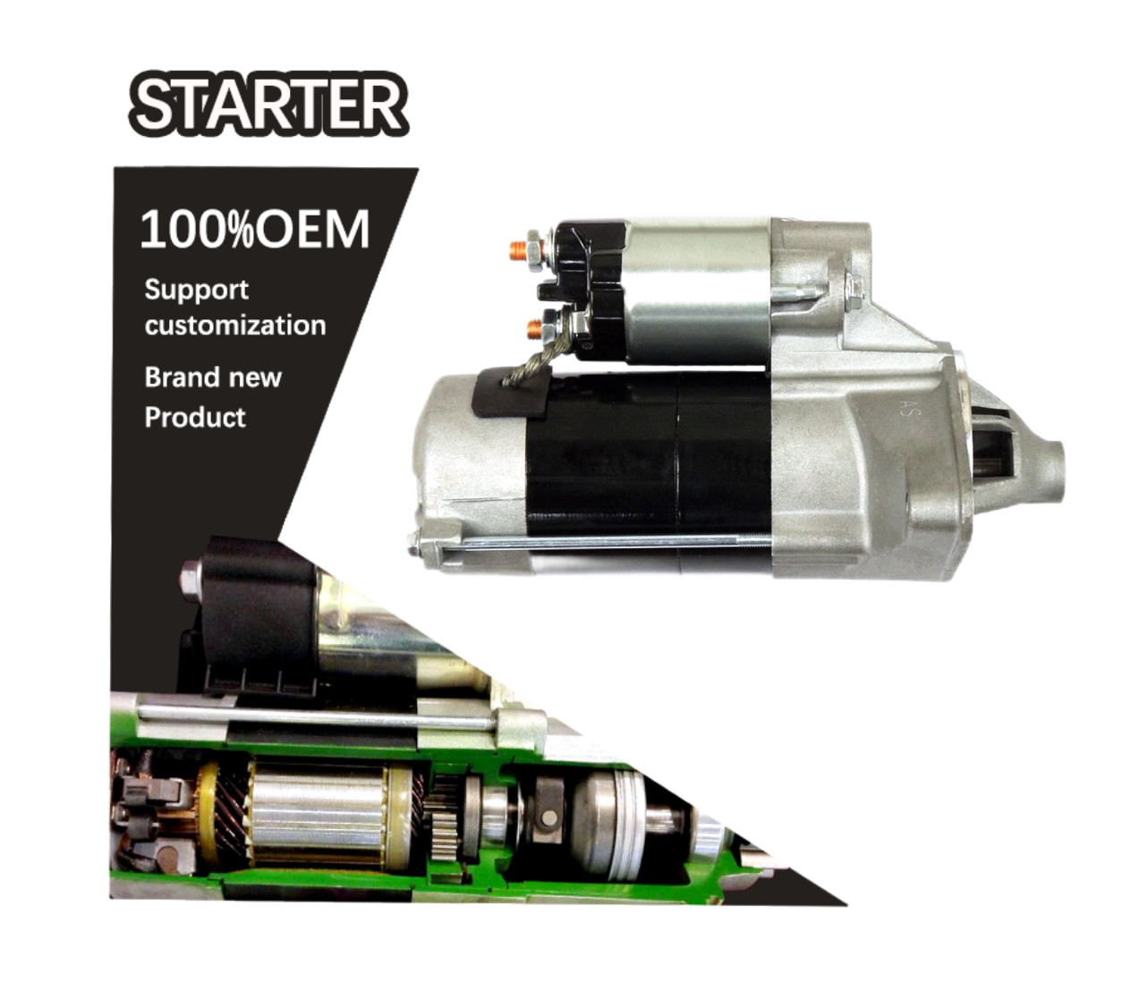 12V 8T CW STARTER 128000-9220, 1280009220, 228000-1550, 2280001550. 28100-87106-000, 28100-87107-000, 2810087106000